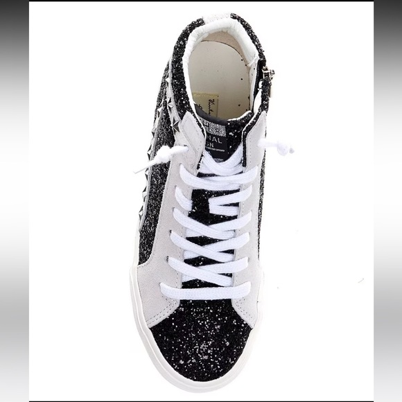 Vintage Havana dormy glitter star studded high top platform sneaker - Picture 11 of 12